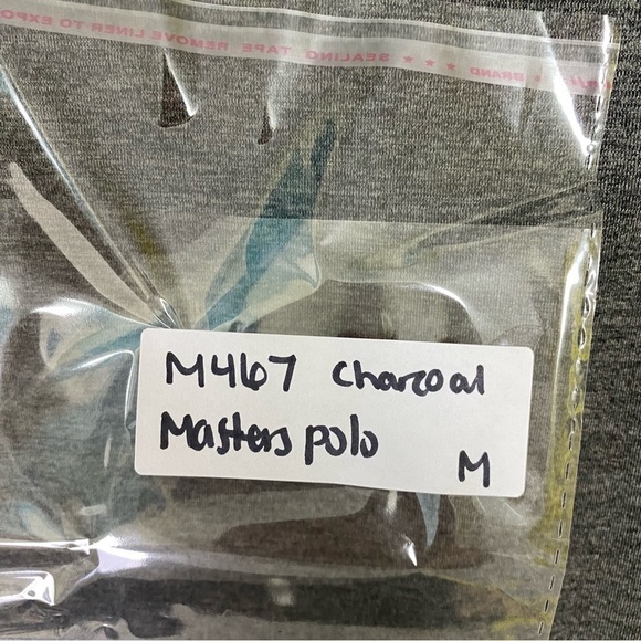 Masters Tech Men’s Polo Charcoal Gray Size Medium Golf - Picture 8 of 8